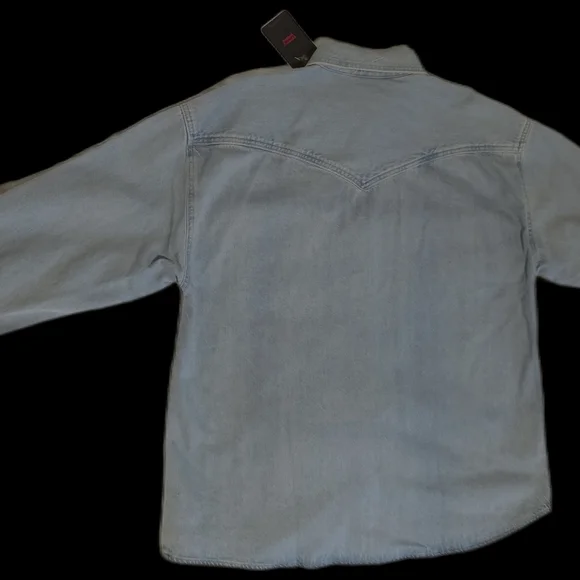 Levi's Dorsey Xl Western Denim Shirt - Picture 6 of 9
